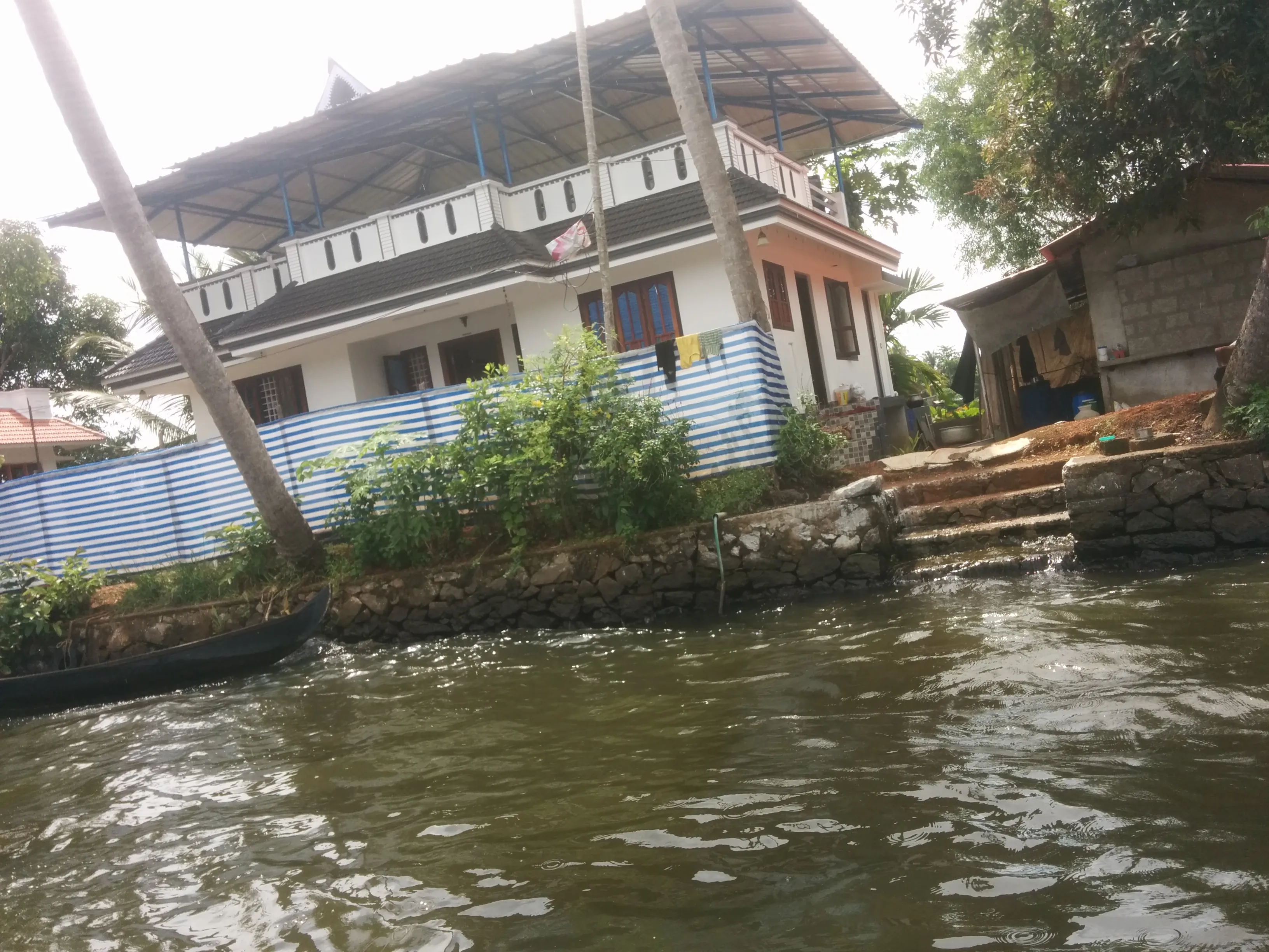 Kerala backwaters at golden hour