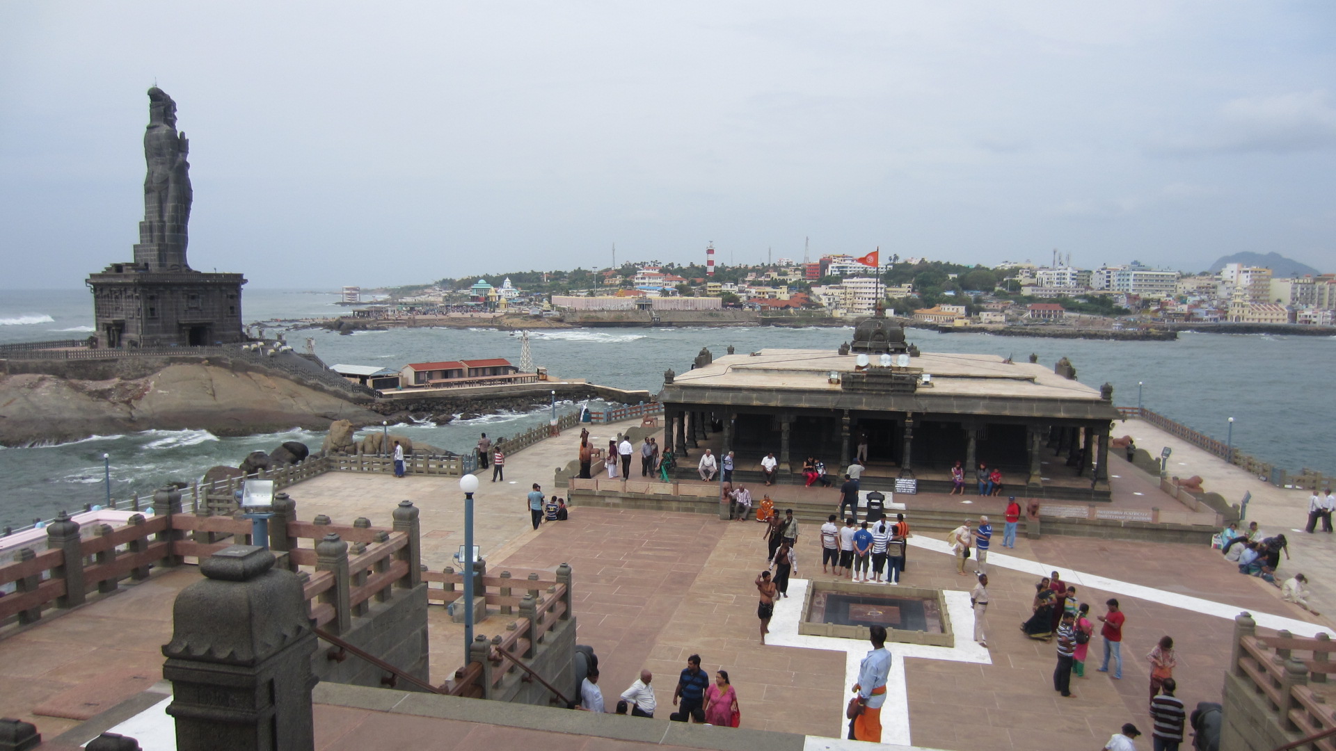 Kanyakumari coastline at Indias southern tip